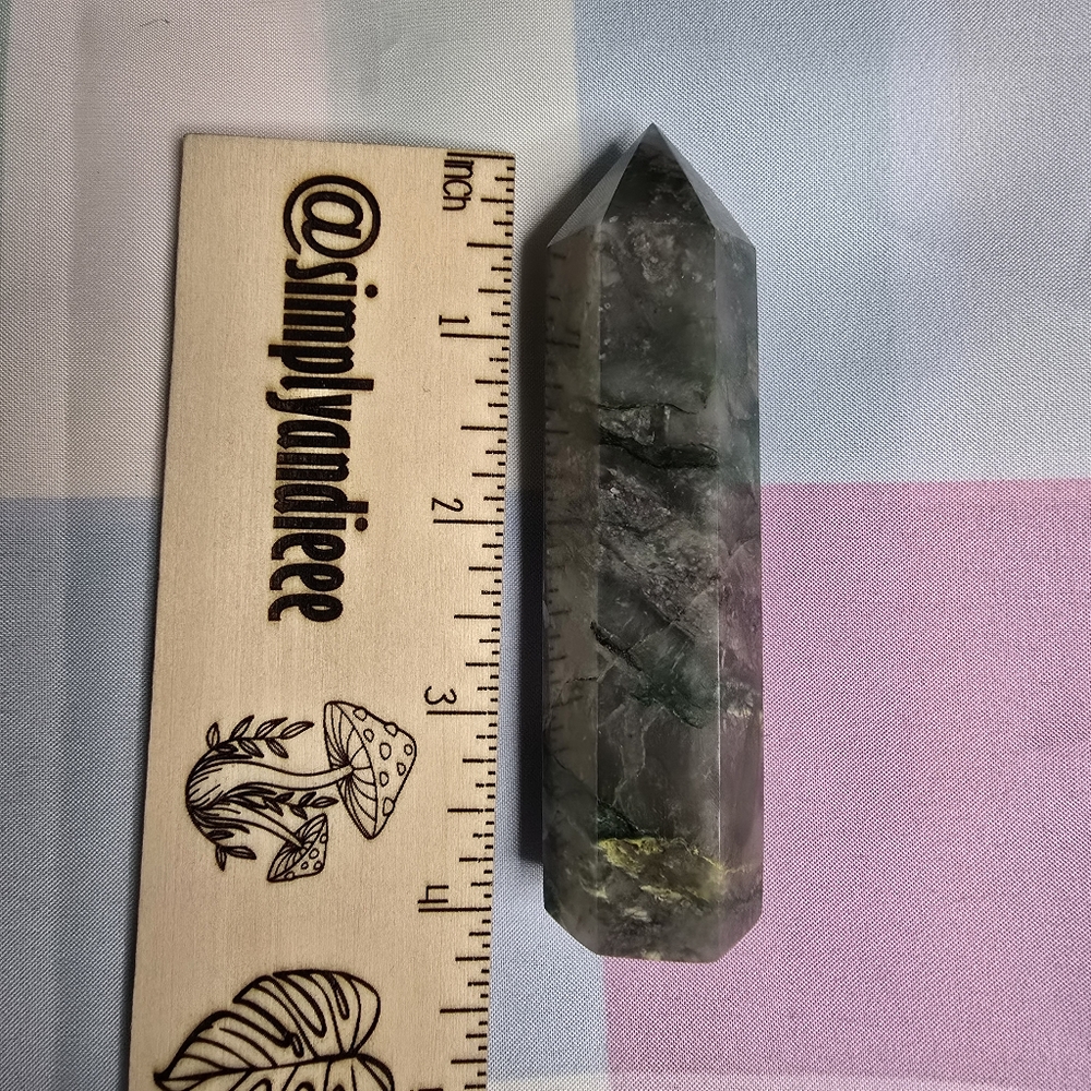 African Jade Tower Crystal Point F